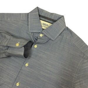 Charles Tyrwhitt Dress Shirt Mens 16 38 Slim Fit Blue Button Up Long Sleeve